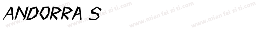 Andorra S Bold字体转换